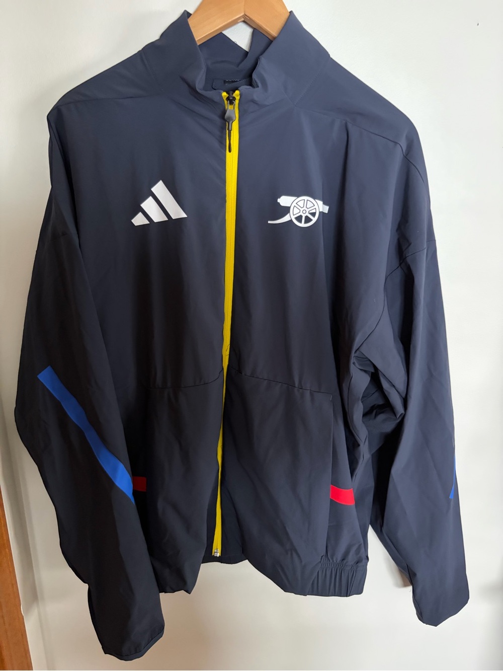 Arsenal Adidas 2025 2026 Anthem Jacket ZNE Navy Soccer Men's Size Small
